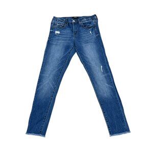 Women’s Vervet Blue Denim Skinny Jeans Distressed Size 26